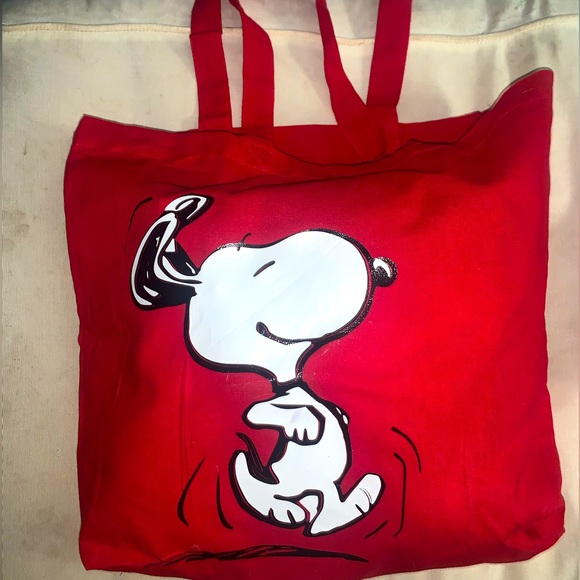 Peanuts Handbags - Peanuts Snoopy Tote Bag
